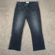 Current Elliot The Cropped Bootcut Jeans Black Size 32 Women’s