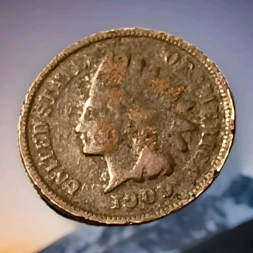 1909 Indian Head Cent Actual Coin Shown - A11