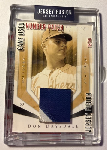 Don Drysdale Jersey Fusion 18/50 Number Patch Game Used JF-DD90 Dodgers 2021 LAD