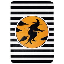 Witch Silhouette Throw Blanket