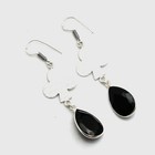 Black Onyx Gemstone Handmade Drop Dangle Earrings Jewelry For Her 1.4" AE-12144