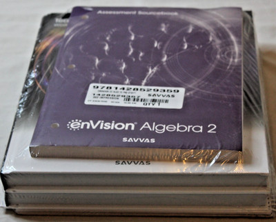 Savvas Envision Mathematics Algebra 2 Teacher Edition & Assessment Book Set New
