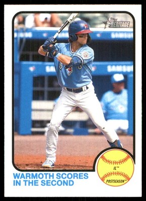 Logan Warmoth 2022 Topps Heritage Minor League #102 Buffalo Bisons MLB READ