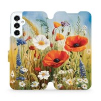 HandyhüLle Mit Klappe FüR Galaxy M34 5G Mobiwear Case Cover Etui Wiesenblumen