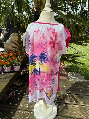 Miss Blumarine Shirt, Palm Trees   Rhinestone Girls