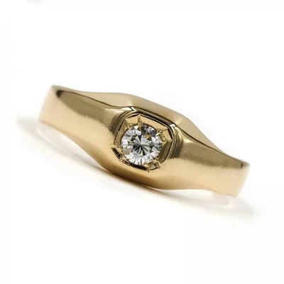 Ring mit Brillantsolitär Diamant Diamond in 14 Kt. 585 Gold Damen 57 Edel! - Bild 1 von 4