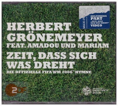 Maxi-CD Herbert Grönemeyer feat. Amadou und Mariam Zeit, dass sich was dreht WM