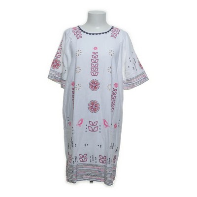 White Stuff, Kleid, Größe: M, Weiß/Mehrfarbig #dG6