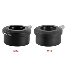 2'' to 1.25'' Adapter Sleeve with Compression Ring for Telescope M42/M48 Thread