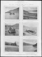 1904 Antique Print - TIBET British Campaign Final Stage Yamdok Lake  (219)