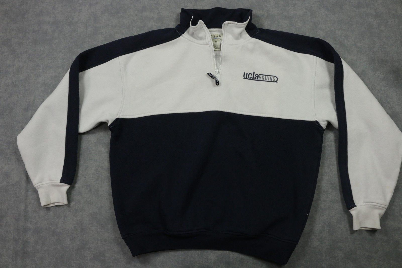 Ucla Bruins Sweatshirt Mens Medium Blue Ncaa Basketball Gear For Sports 1/4 Zip