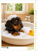 Calvendo Puzzle Bubble Bath For Little Paws | 2000 Pieces, Finished Size 35.4 ×