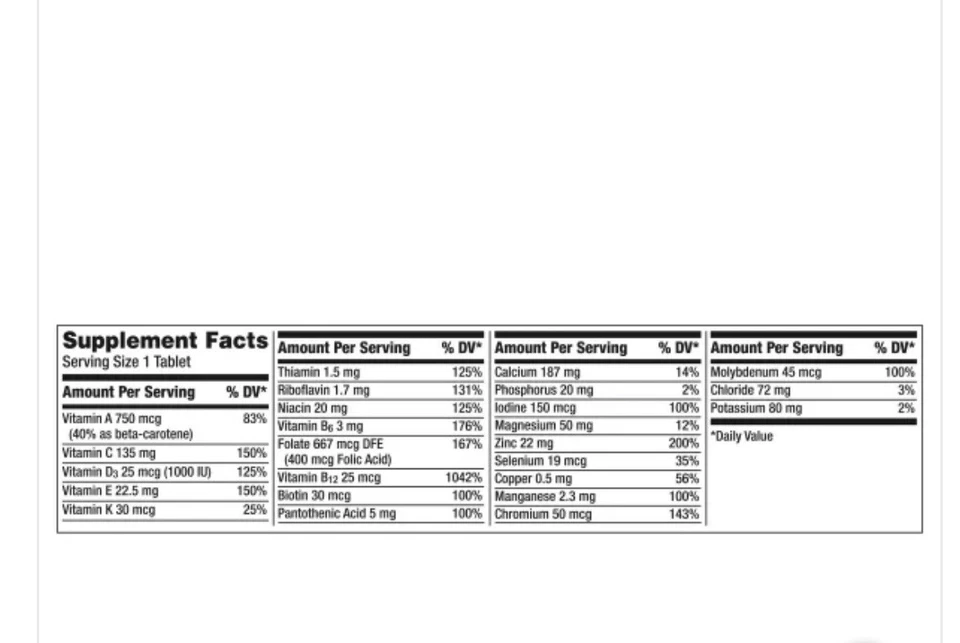 Centrum Silver Adults 50+ Multivitamin, 325 Tablets - Image 2 of 4