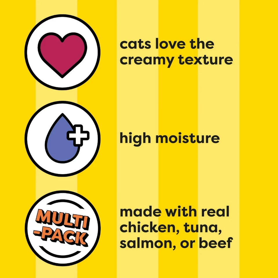 Temptations Hígado, Salmón, Atún Pollo y Carne Sabor Variedad Pack Lamible 2p Foto 3 de 4