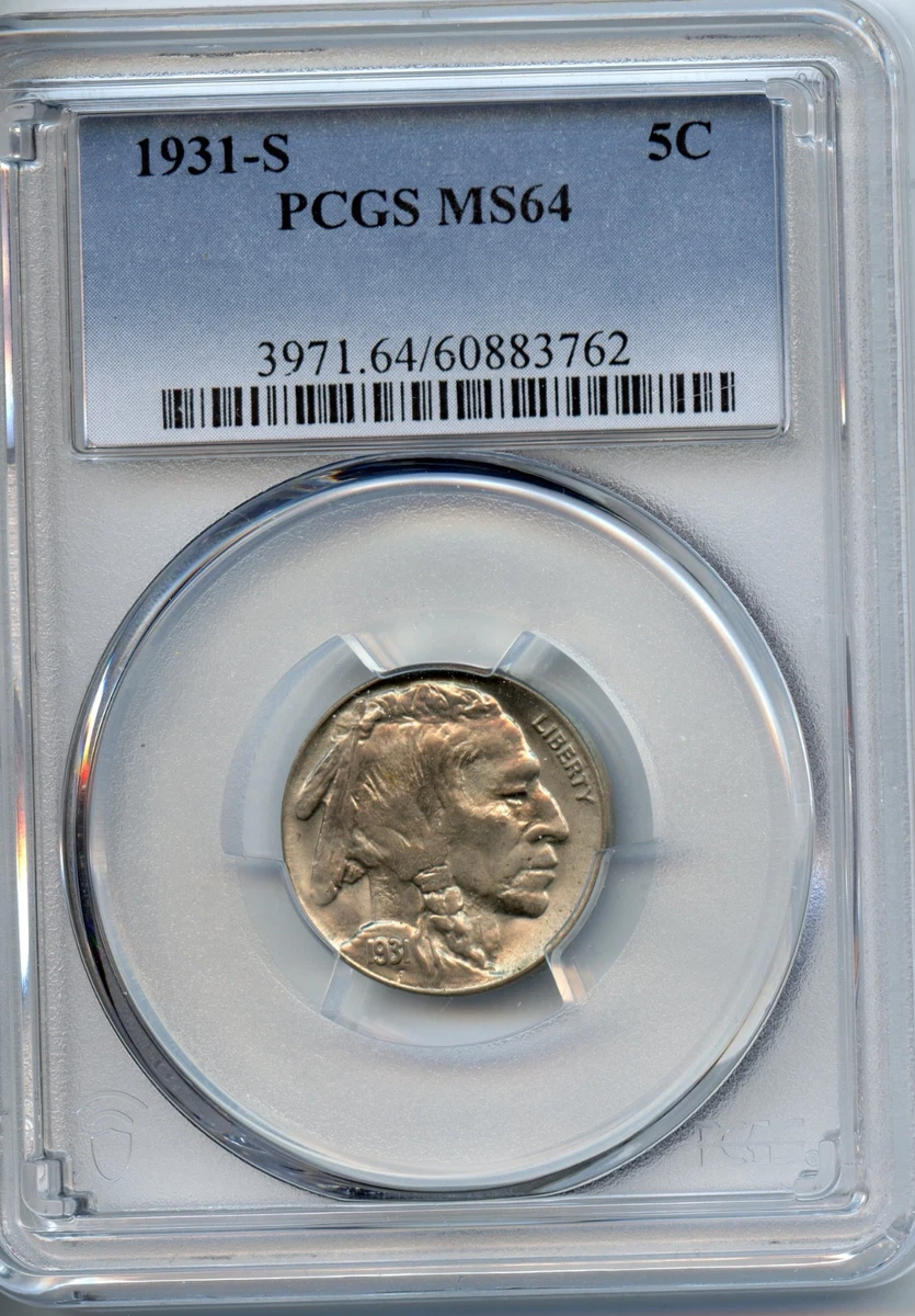 MS 64 Graded 1931 Year US Buffalo Nickels (1913-1938) for sale | eBay