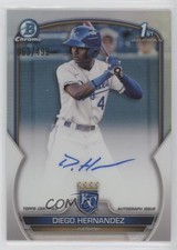2023 Bowman Chrome Prospect Refractor 53/499 Diego Hernandez #CPA-DH Auto 14mx