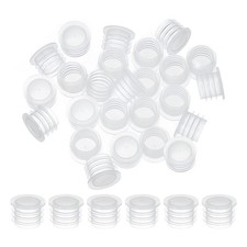 50Pcs 13mm/0.51" Plastic Salt and Pepper Shaker Stoppers Plug Replacement Clear