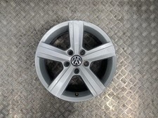 13-19 VW GOLF MK7 16" INCH 5 STUD 5 SPOKE ALLOY WHEEL 6.5JX16H2 (SCRATCHED)