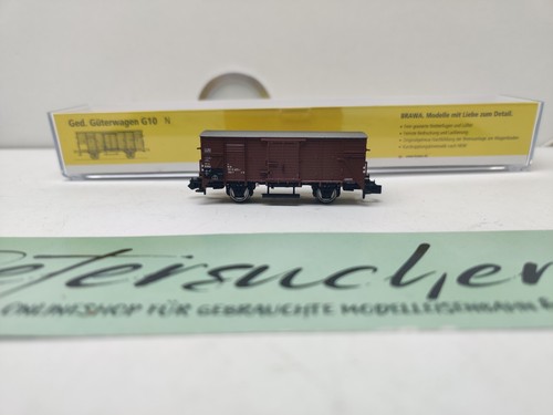Brawa N DC 67401 gedeckten Güterwagen / klassischen Bauart G10 / DB / OVP | Condition: Gebraucht