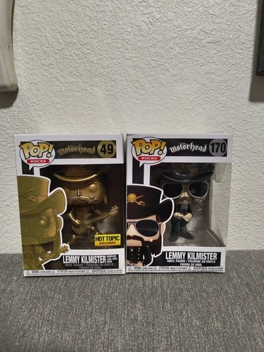 Funko Pop! Rocks Lemmy Kilmister Gold Hot Topic Exclusive #49 #170 vinyl figure.