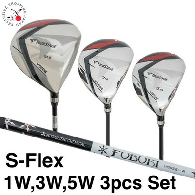 Bridgestone TourStage V562II Driver Wood 3W 5W 3p Set S-Flex FUBUKI V562II Shaft