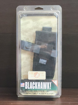 Blackhawk Nylon Ambidextrous Compact Belt Slide Holster Black Size 01 #40CS01BK