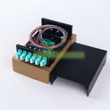 Fiber Optic Terminal Box 12 core LC MM OM3 adapter pigtail 6 Ports Patch Panel