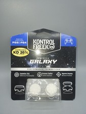 White PS5|PS4 Kontrol Freek FPS Galaxy 1 Mid 1 High Rise Perfomance Thumbsticks