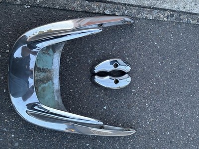 Honda Joker 50 AF42 Genuine OEM Chrome Rear Grab Bar & Footrest Cover Set Used