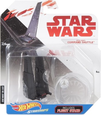 Hot Wheels Star Wars Starships w/ Flight Stand ~ Kylo Ren's Command Shuttle NEW