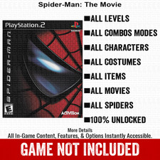 Spider-Man The Movie 100 All Items PS2 Memory Card CHEATS