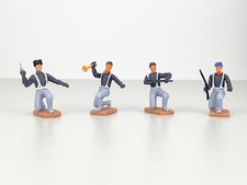 Plasty | Soldatini Union Army 4x personaggi a piedi - vintage anni '70 - da collezione BRD