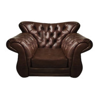 Leder Luxus Sessel Wohnzimmer PolstermöBel Chesterfield Polster Sitz