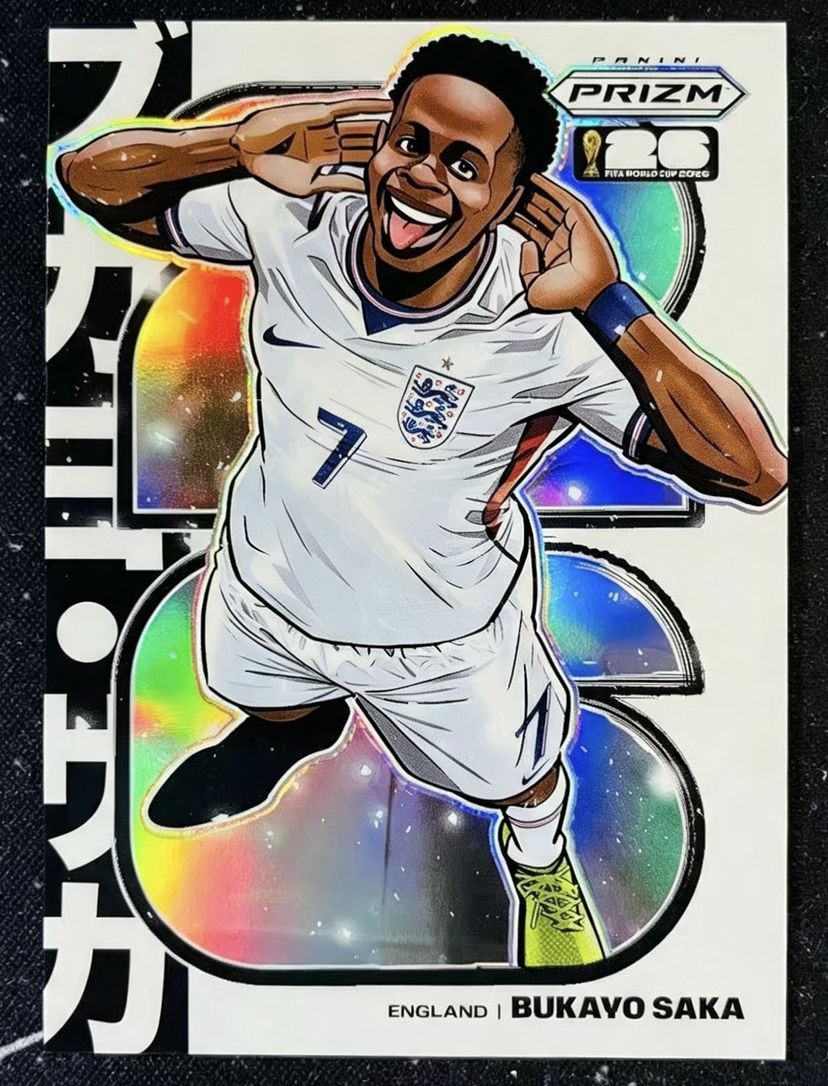 2026 Panini Prizm FIFA World Cup Bukayo Saka #1 Manga Case Hit SSP England