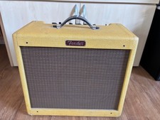 Fender Blues Junior Lacquered Tweed 15w Valve Guitar Amplifier with Billm Mod