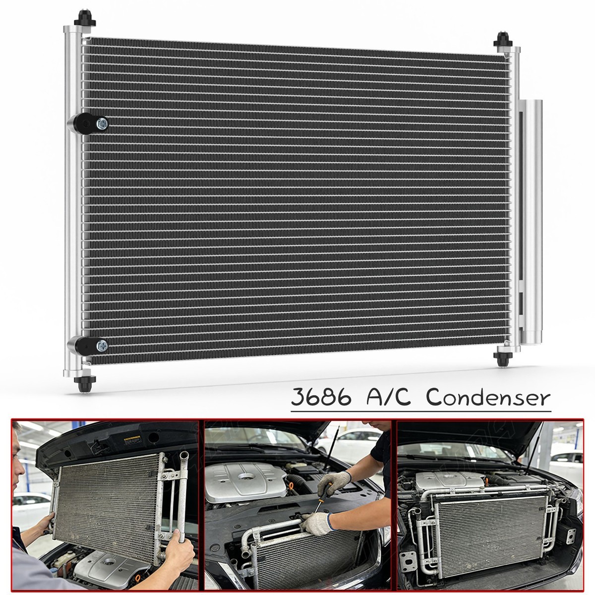 AC Condenser for 2009-2019 Toyota Corolla 2009-2014 Matrix 2008