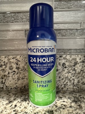 NEW Microban 24 Hour Sanitizing Spray 12.5 oz - Fresh Scent