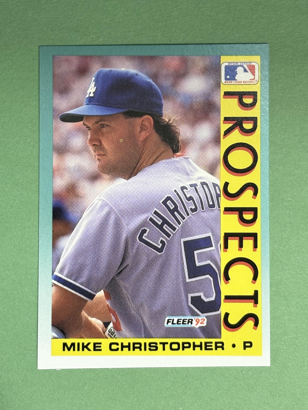 Mike Christopher Rookie 1992 Fleer Los Angeles Dodgers #654   Q677