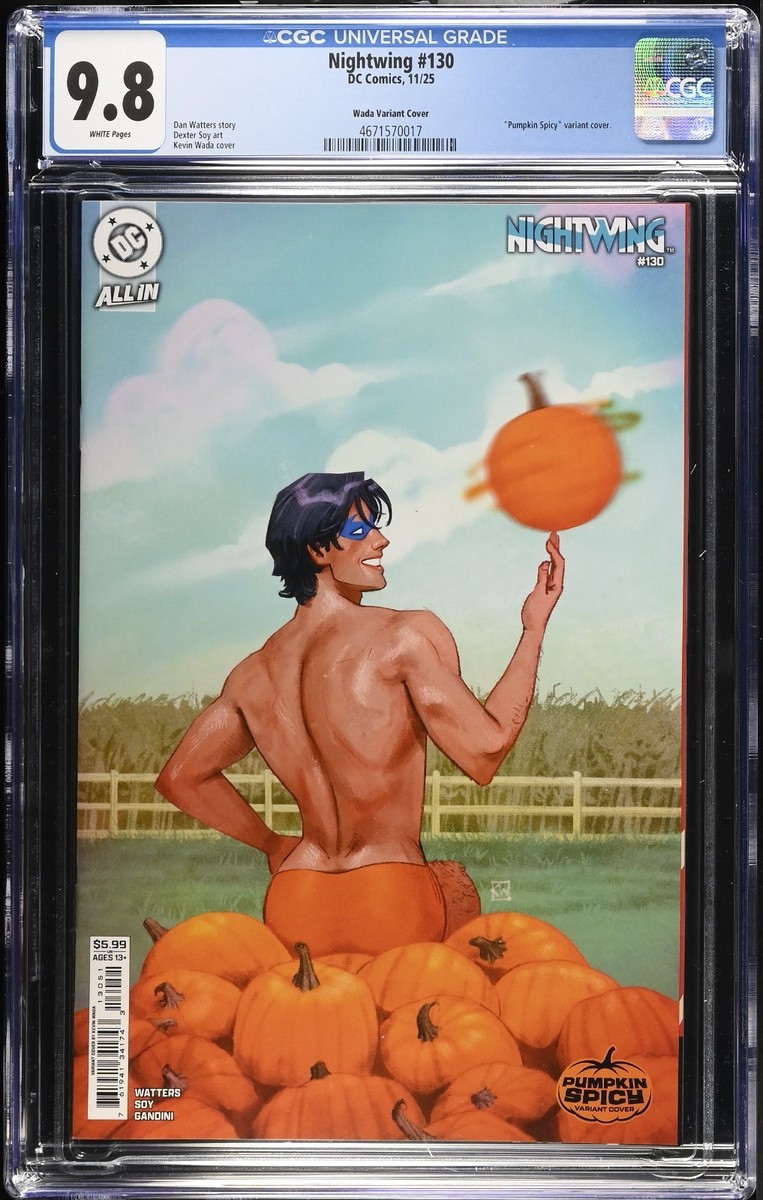 Nightwing #130 CGC 9.8 DC Comics 2025 Kevin Wada Variant Pumpkin