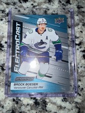 BROCK BOESER 2023-24 UD ENGRAINED ELECTROCAST#EC-10 Vancouver Canucks