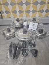 Saladmaster Cookware 11Pc Professional Set 316Ti Titanium Stainless Steel SM-011