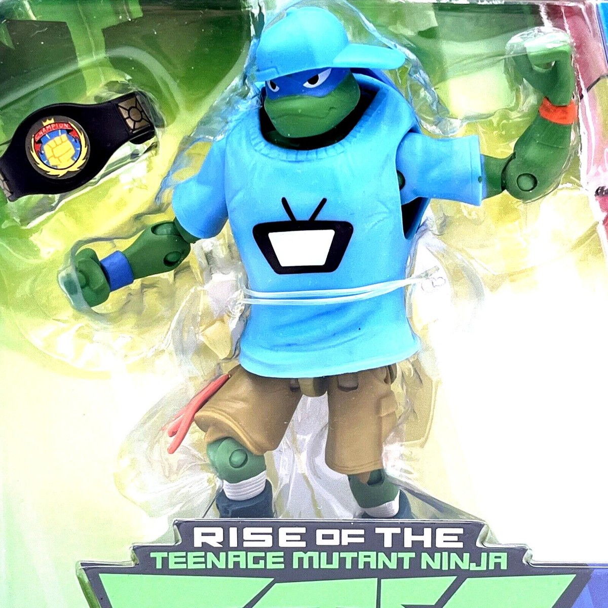 Wrestling Leo Neon Leon Leonardo Rise of The TMNT Action Figure