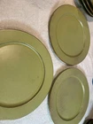 Frankoma Pottery Dinner Plate Vintage set of 3
