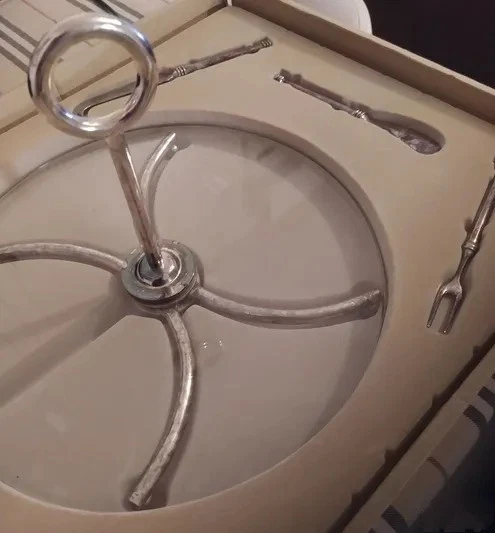 Plateau à Fromage Tournant En Verre Et Bambou – Style Rétro Vintage Marqueterie