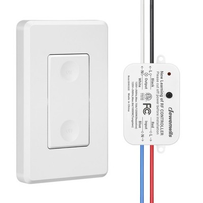 DEWENWILS Wireless Remote Control Wall Light Switch for Ceiling Lights 100 Ft RF