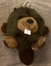 Beaver Puffkins Chomper Beaver Plush 5x4 MJC Inter 1994 Stuffed Animal Toy Vtg