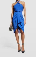 $295 ONE33 Social Women's Blue Double Knot Mini Dress Size 8