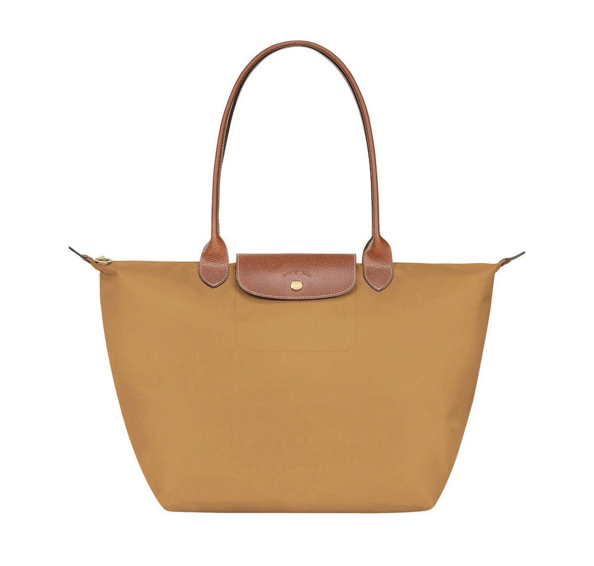 NWT LONGCHAMP Le Pliage Large Nylon Shoulder Tote 1899089 FAWN TAN