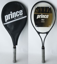 VINTAGE 1990 PRINCE PRO OVERSIZE 4"1/2 TENNIS RACQUET WITH CASE TAIWAN NEW