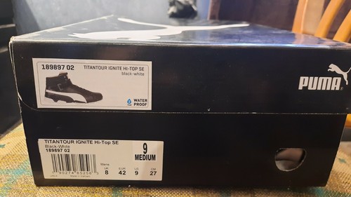 Rare Puma Ignite Hi Top Golf Shoes. Men 